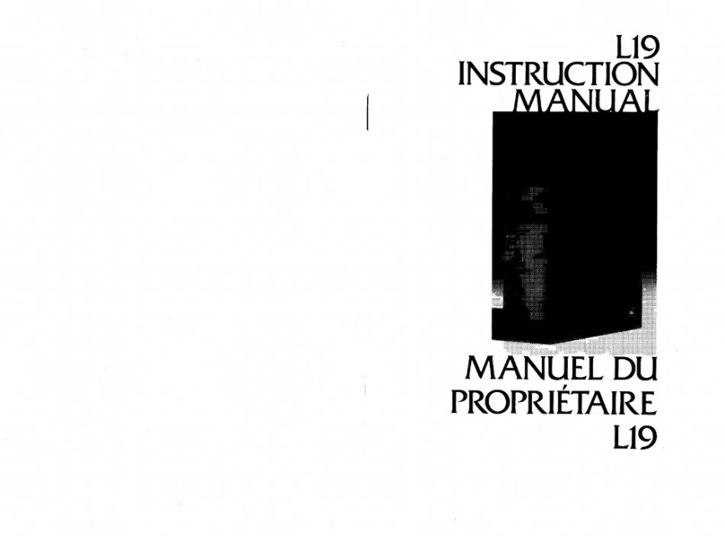 JBL L19 instruction manual