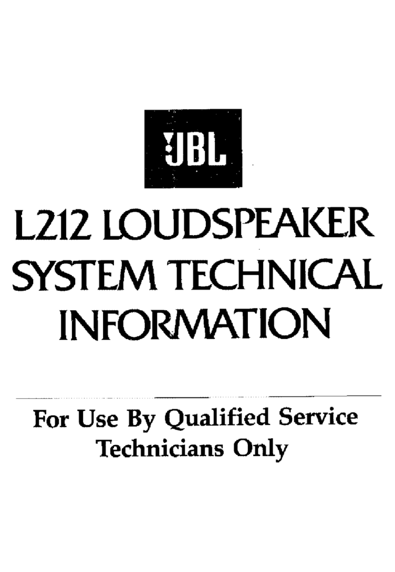 JBL L212 Manual