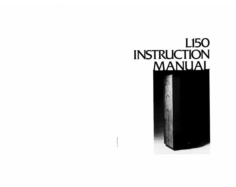 JBL L150 User manual
