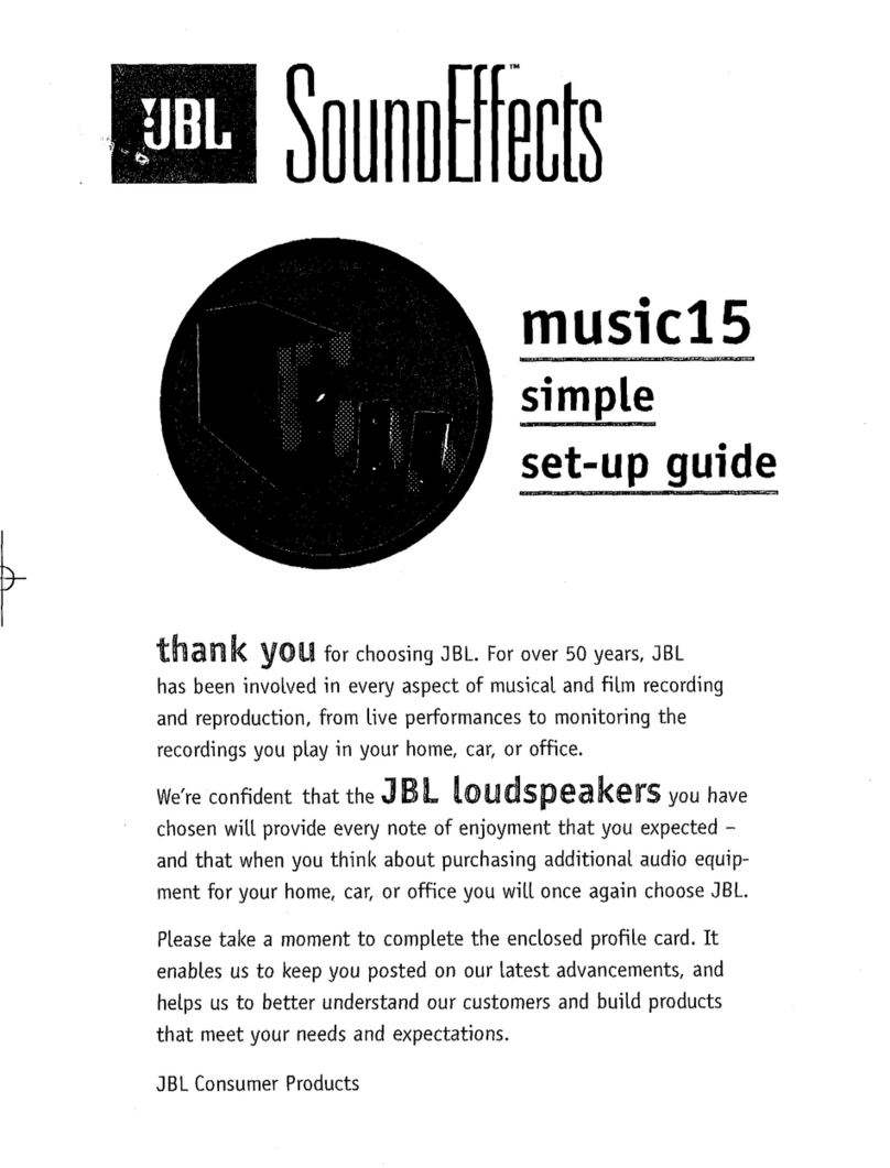 JBL MUSIC 15 User manual