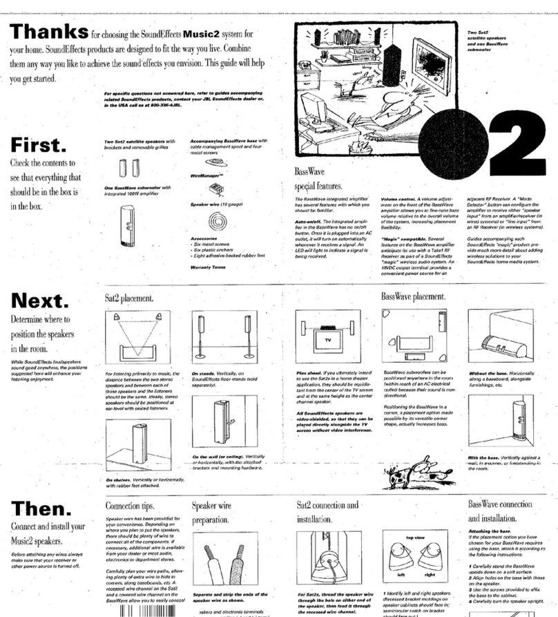 JBL MUSIC 2 User manual