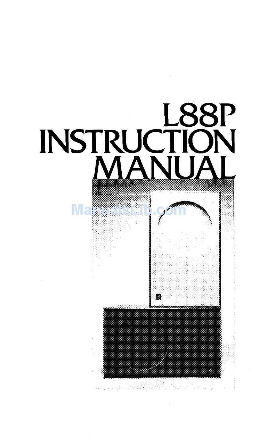 JBL L88P User manual