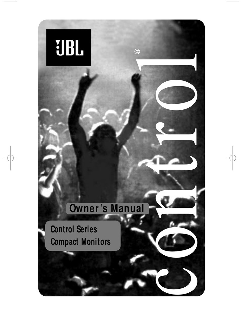 JBL Control Series owner's manual