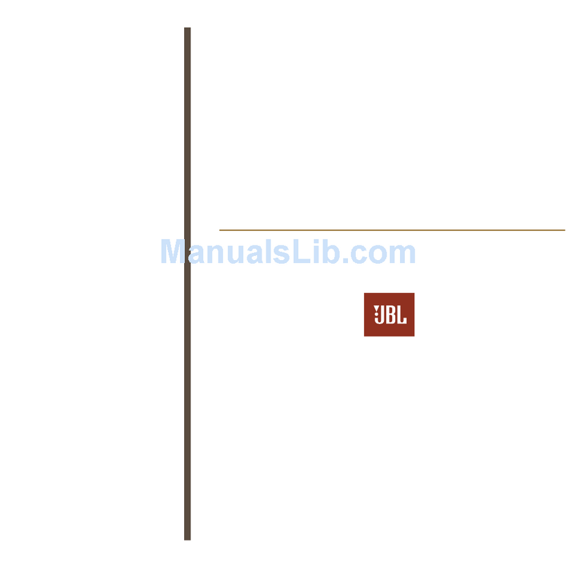 JBL CENTURY GOLD owner's manual