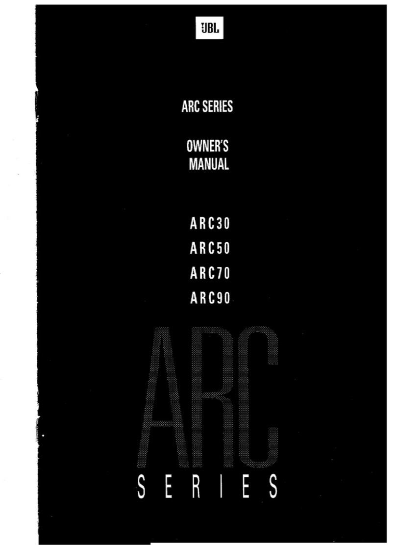 JBL ARC30 User manual