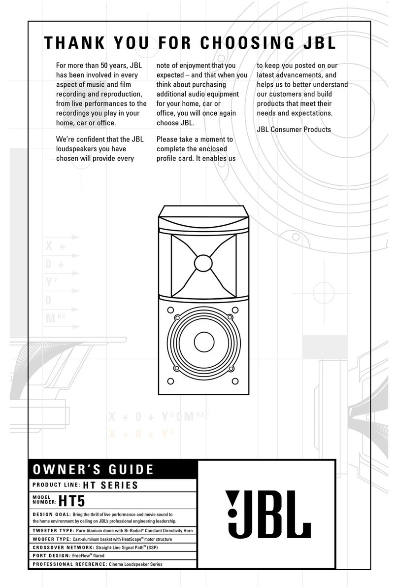 JBL HT5 User manual
