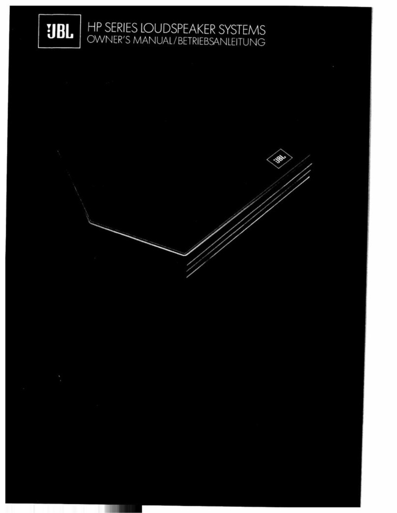 JBL HP420 User manual