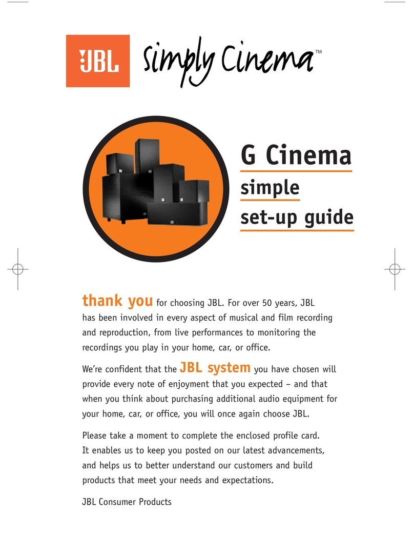JBL G CINEMA User manual