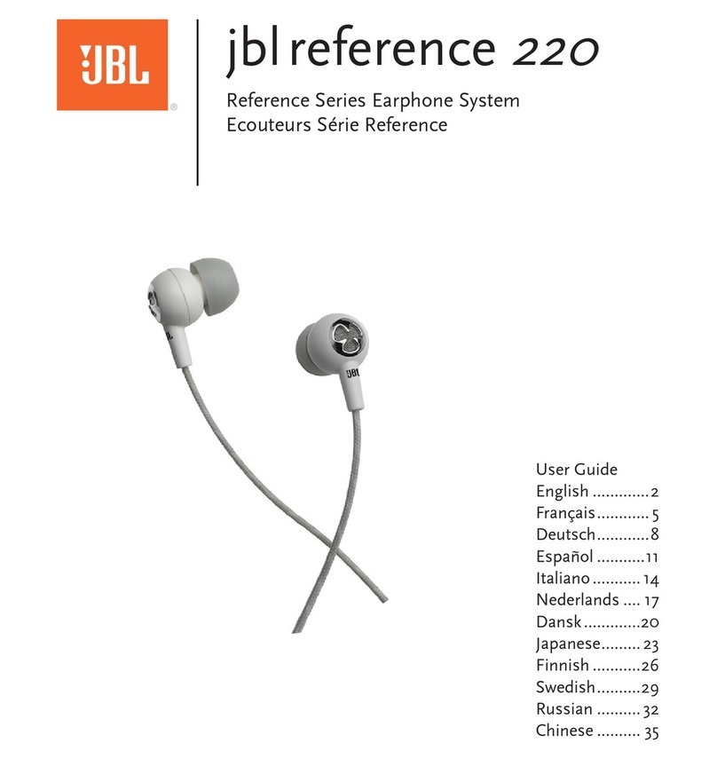 JBL Reference 220 user guide