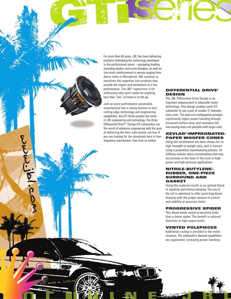 JBL W12GTIMKII Brochure & specs
