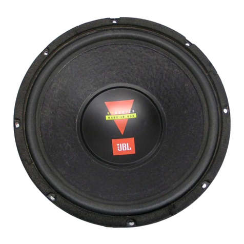 JBL GT122 User manual