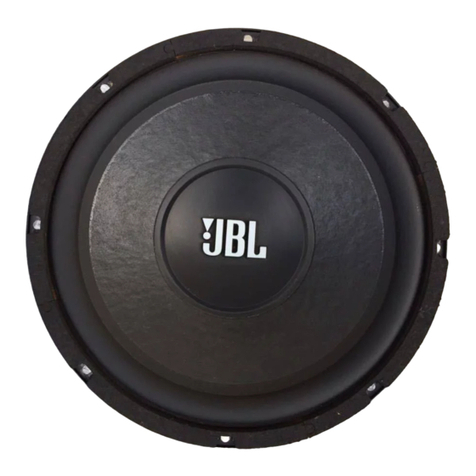 JBL GT1000 Instruction manual JBL GT1000 Instruction manual