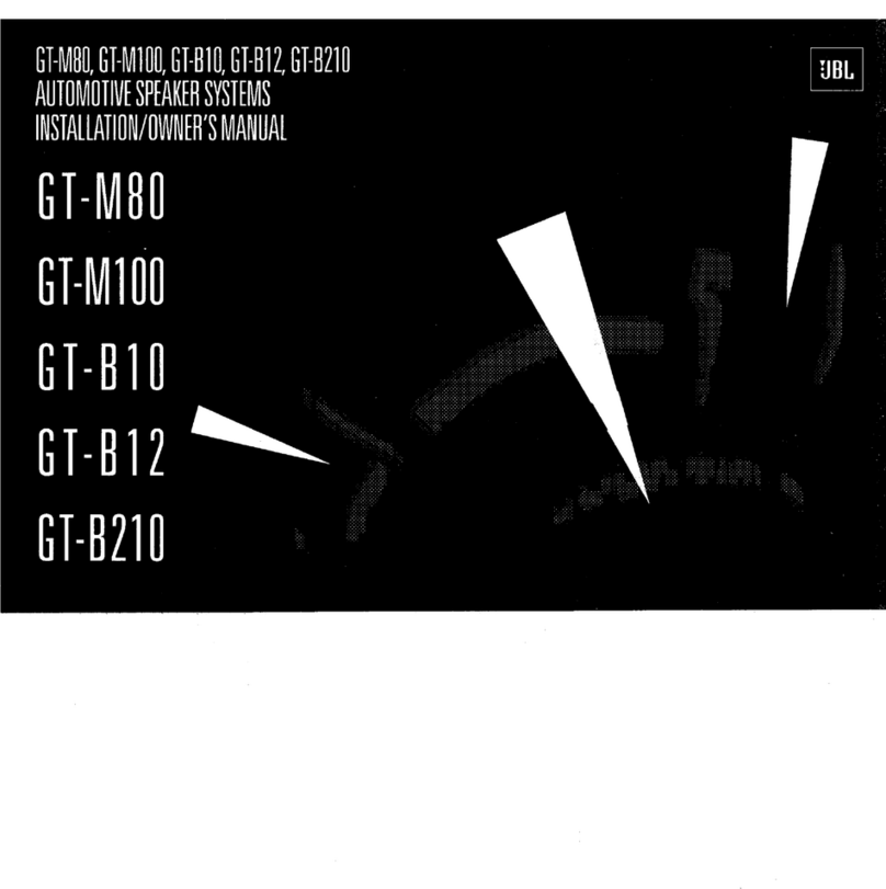 JBL GT-B10 Operating instructions