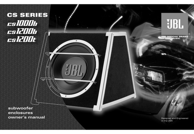 JBL CS1000B owner's manual