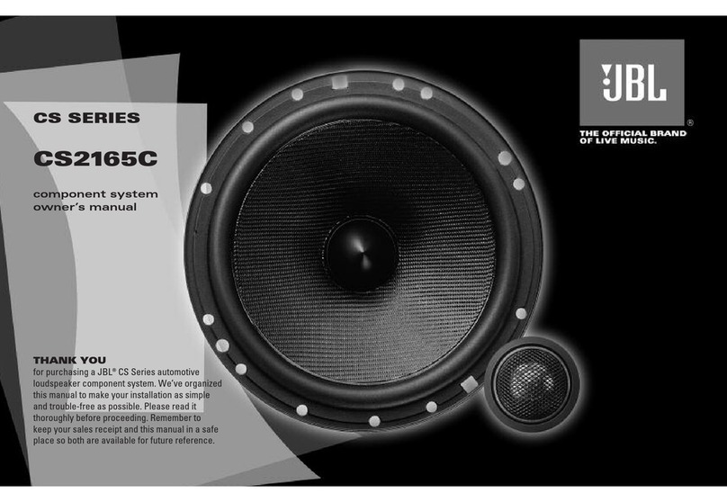 JBL CS2165C User manual
