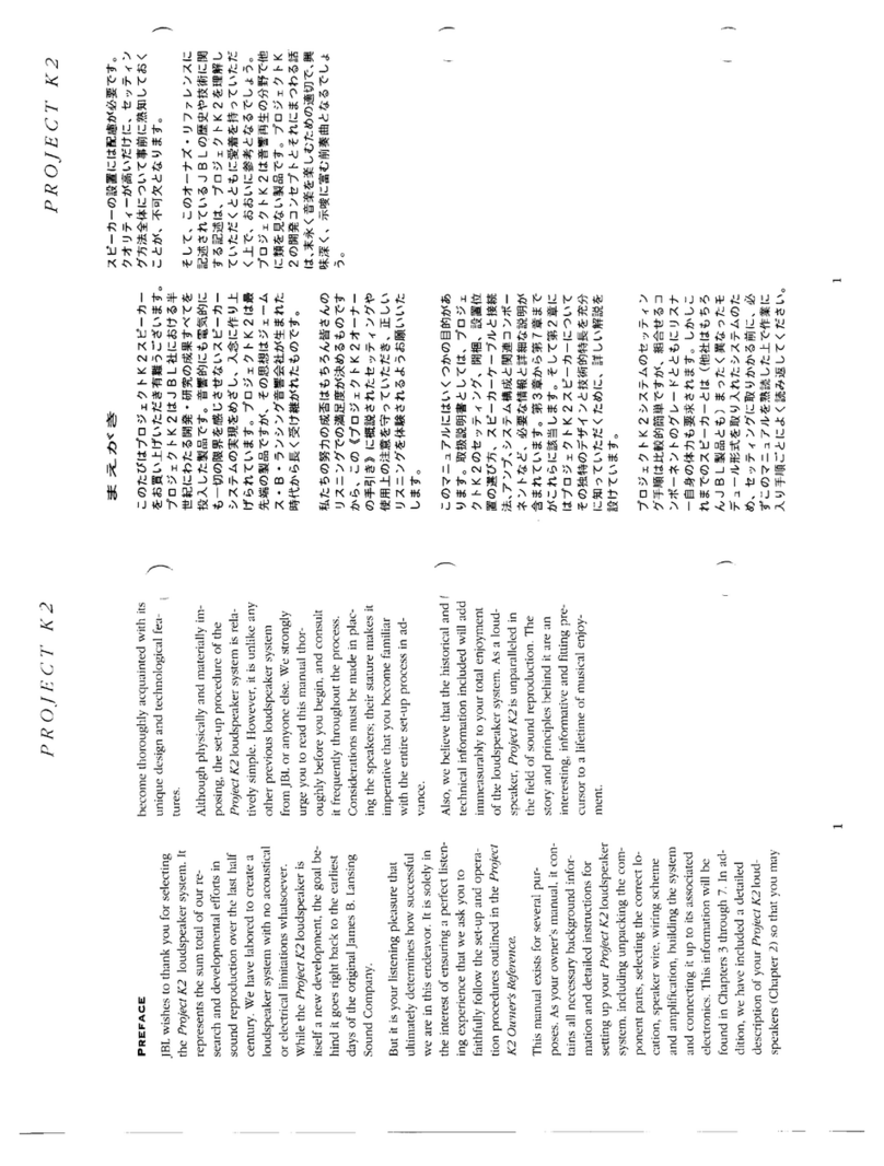 JBL S7500 - K2 User manual JBL S7500 - K2 User manual