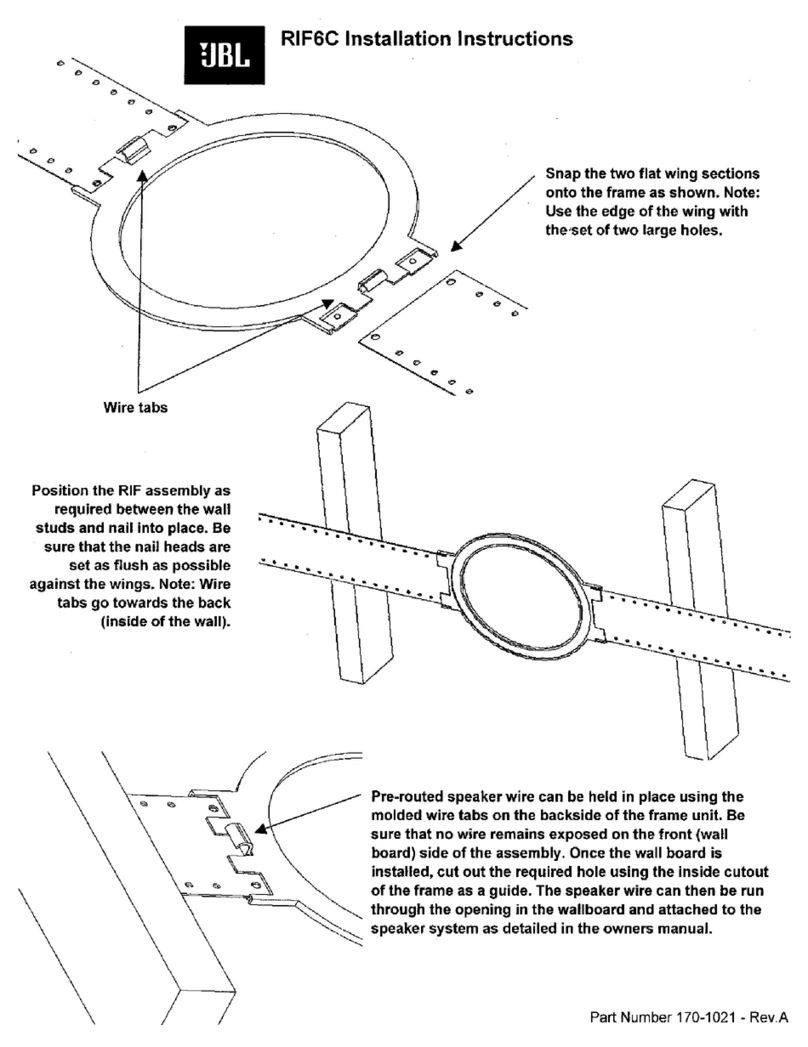 JBL RIF6C User manual