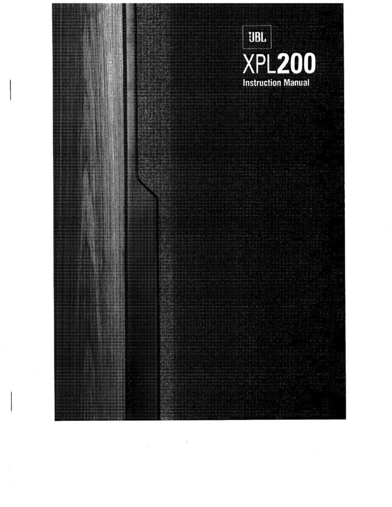 JBL XPL200A User manual