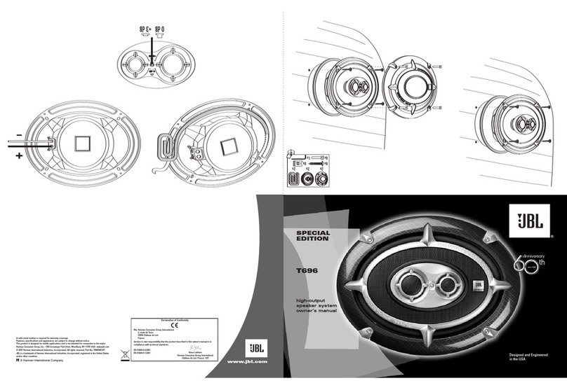 JBL T696 User manual