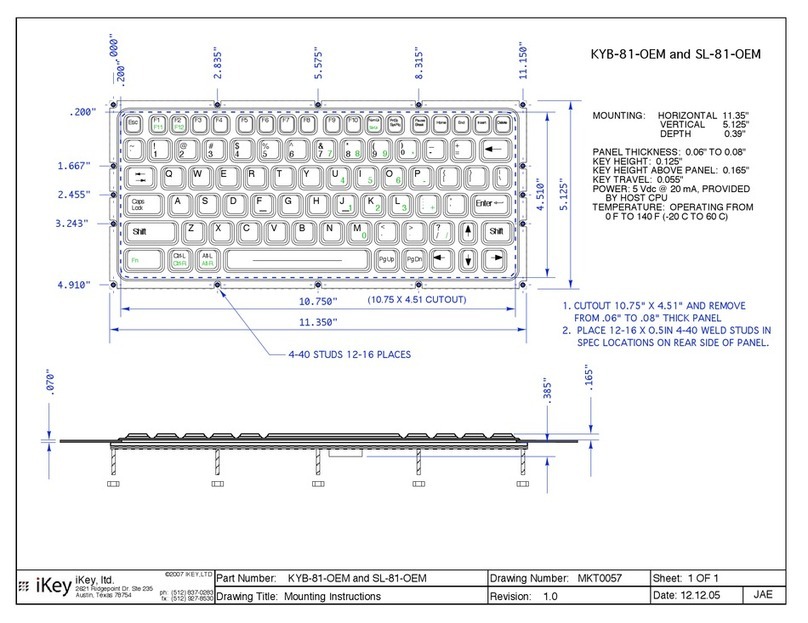 iKey KYB-81-OEM User manual