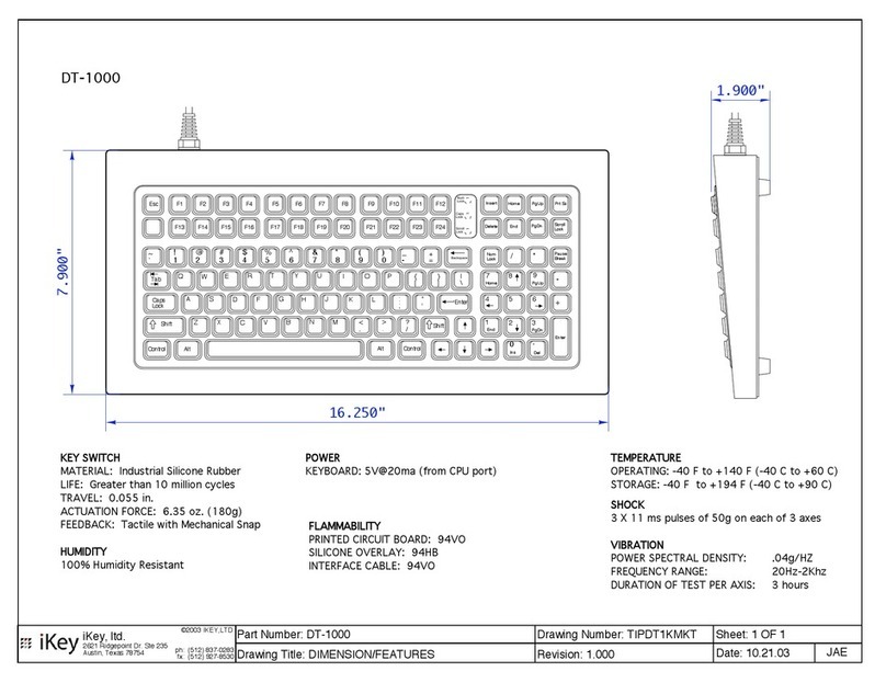 iKey DT-1000 Owner's manual