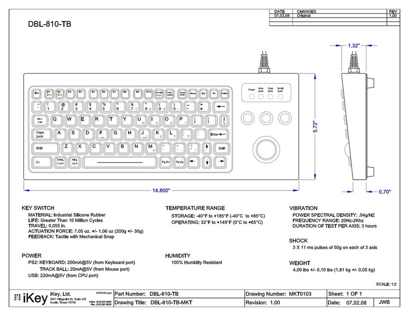 iKey DBL-810 User manual