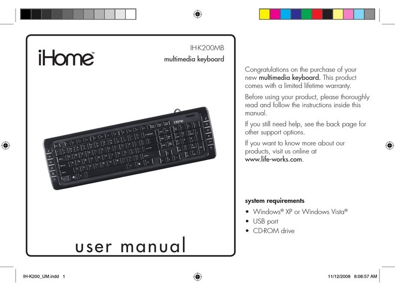 iHome IH-K200MB user manual