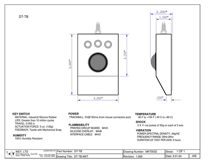 iKey DT-TB Specifications