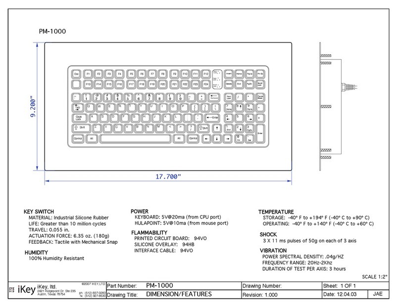 iKey PM-1000 Owner's manual