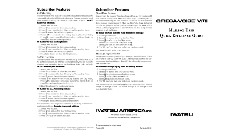 Iwatsu VMI Use and care manual