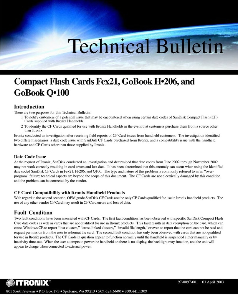 Itronix FEX21 Technical bulletin
