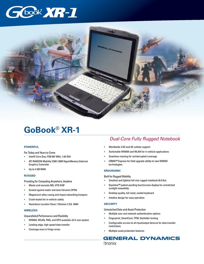 Itronix GoBook XR-1 User manual