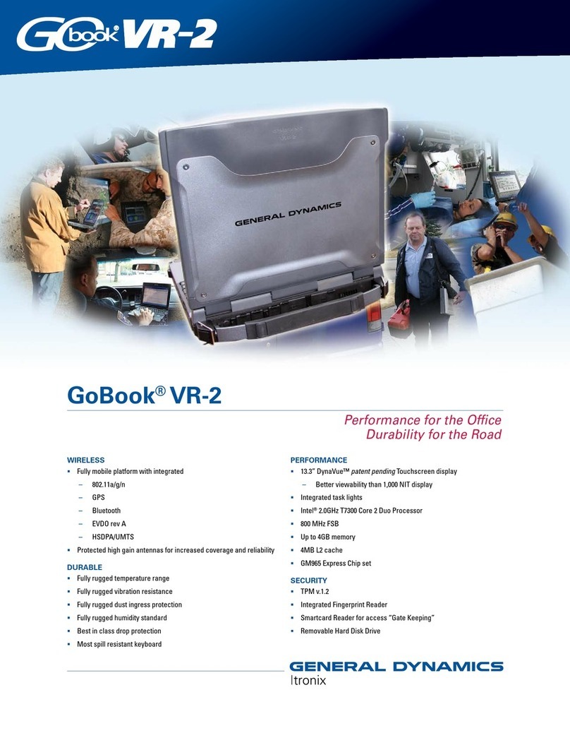 Itronix GoBook VR-2 User manual