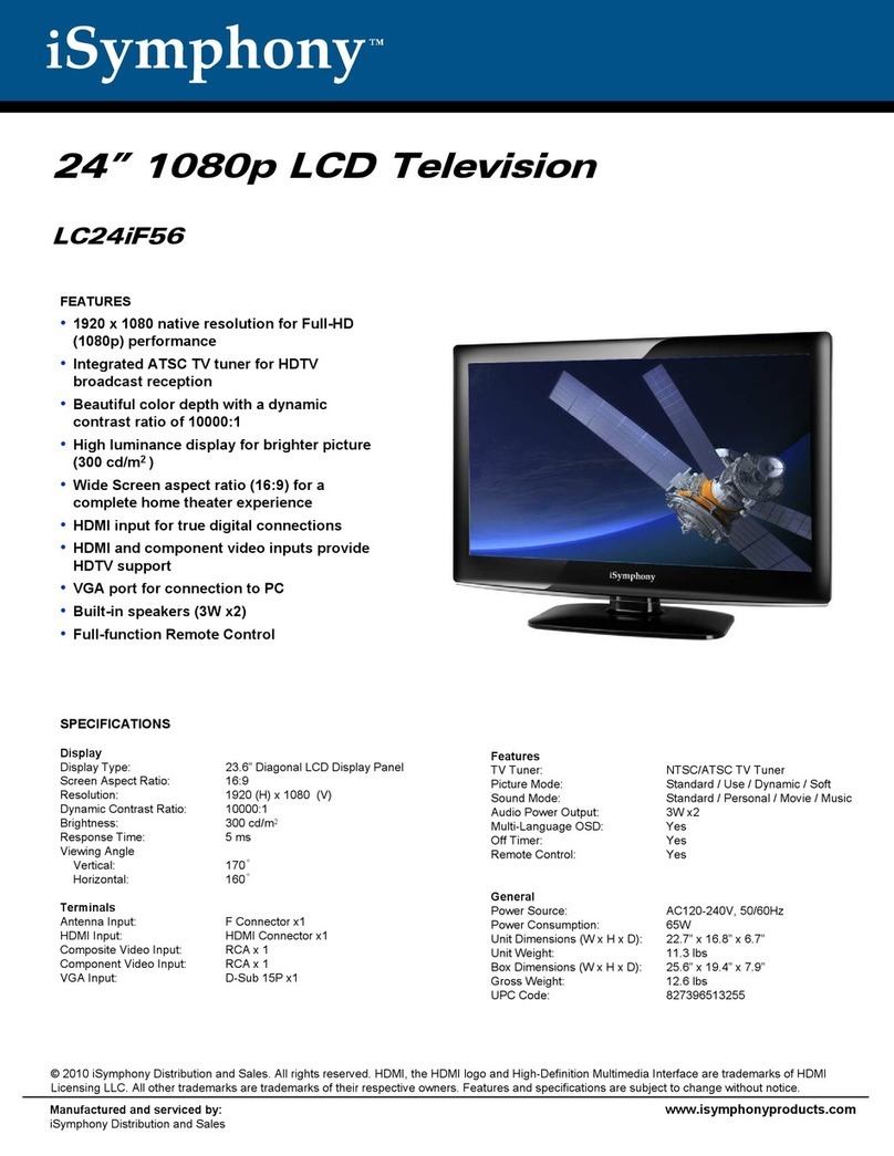 iSymphony LC24iF56 Specifications