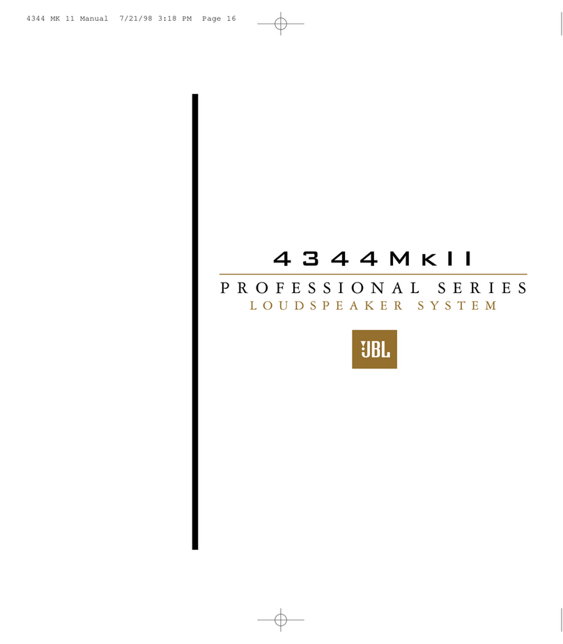 JBL 4344 MKII User manual