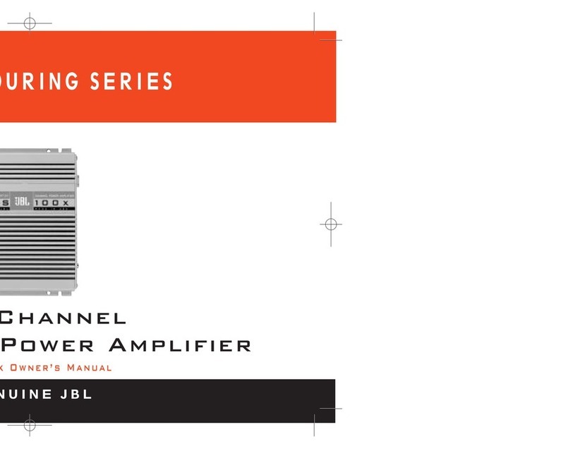 JBL GTS100X User manual