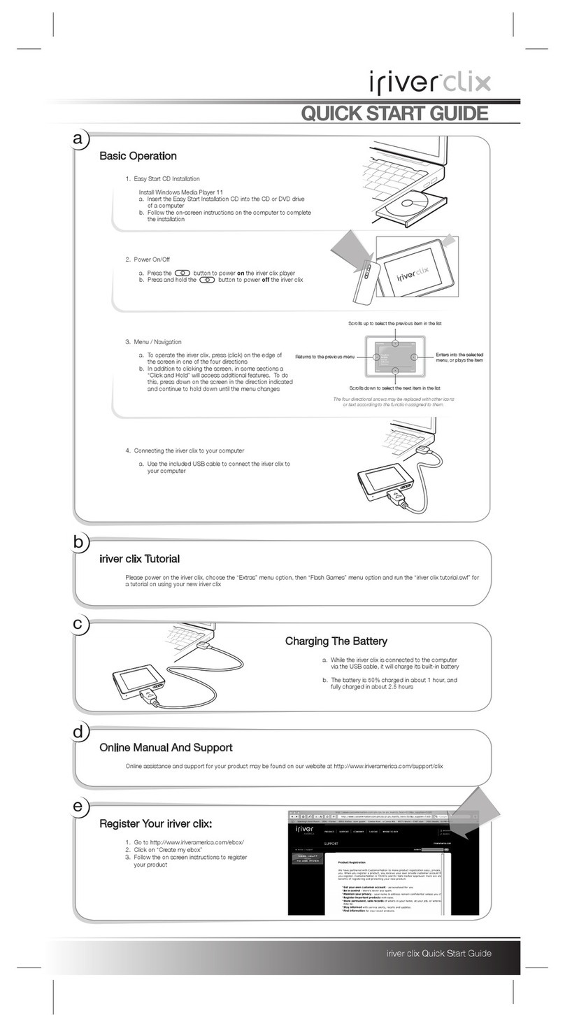 IRiver CLIX User manual IRiver CLIX User manual