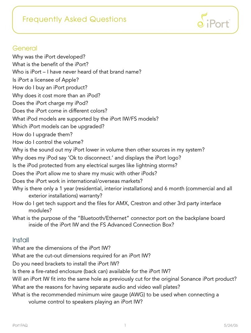 iPort EX-1 Instruction Manual