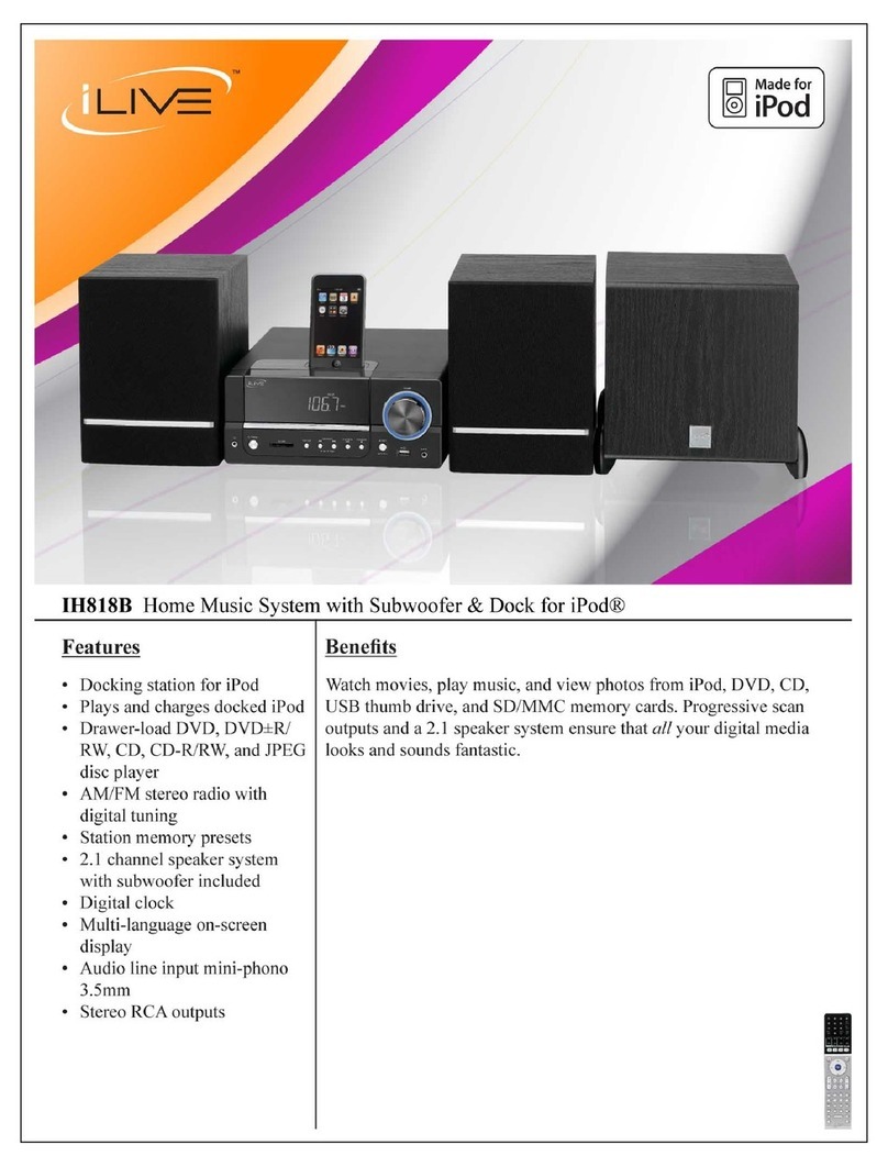 iLive IH818B Specifications