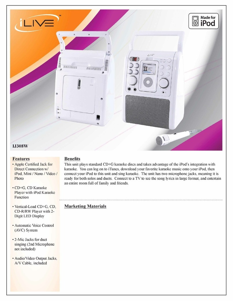 iLive IJ308W User manual