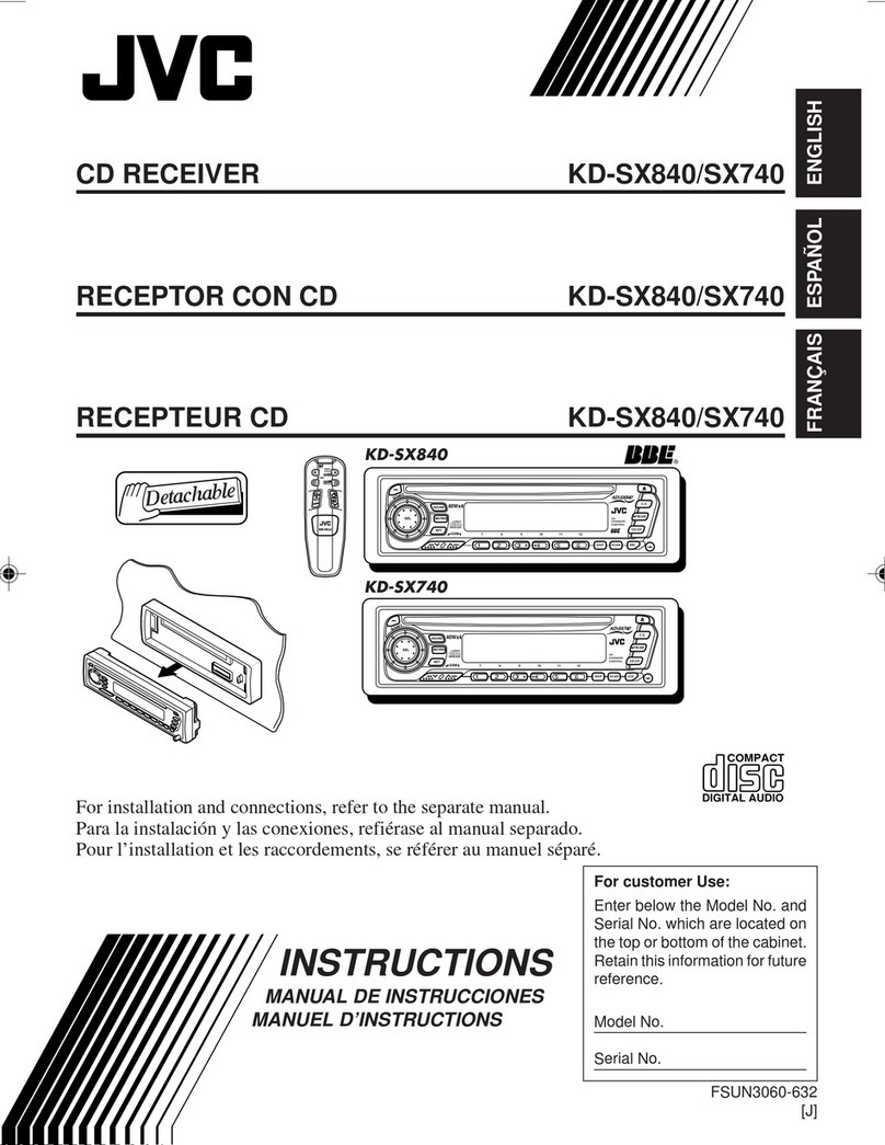 JVC KD-SX740J User manual