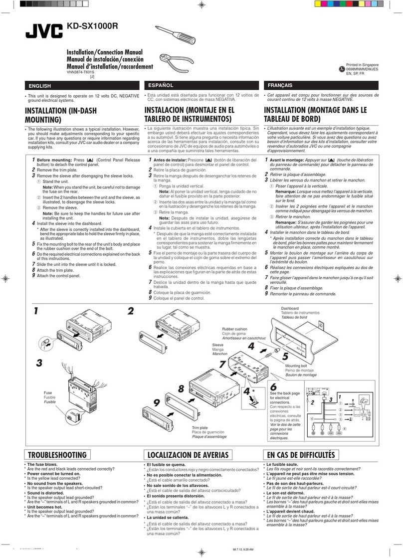 JVC KD-SX1000RJ Guide