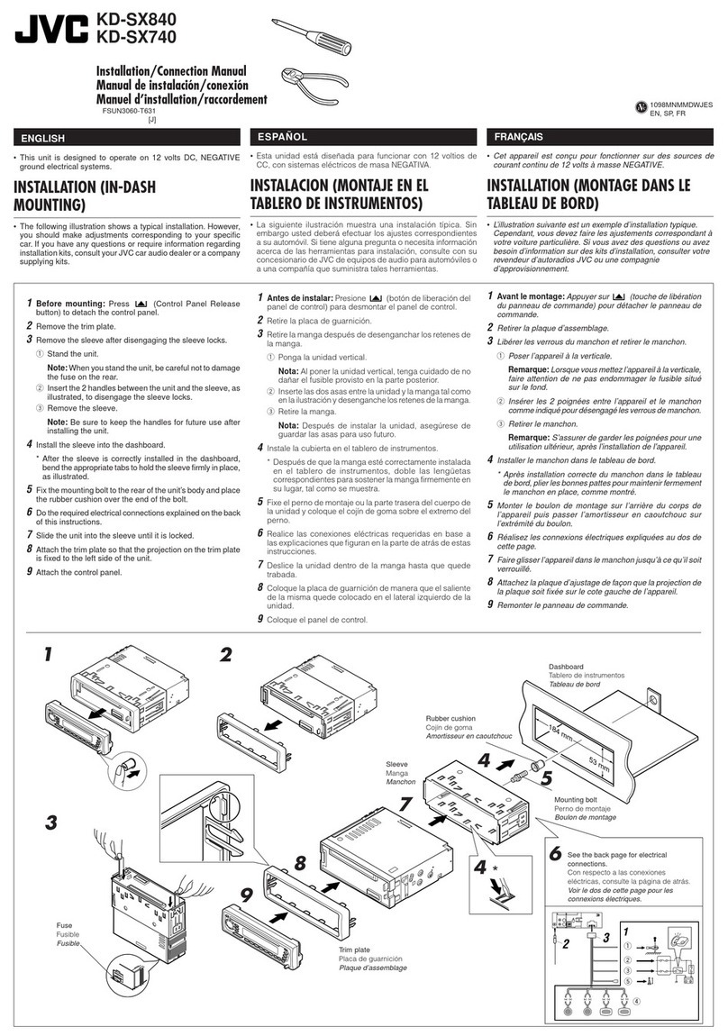 JVC KD-SX740J Guide