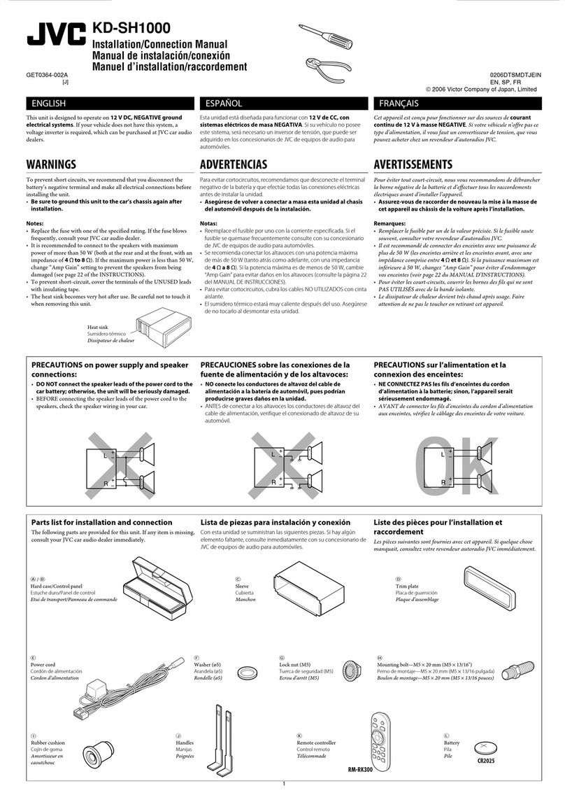 JVC KD-SH1000E Guide