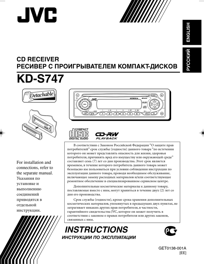 JVC KD-S747 User manual