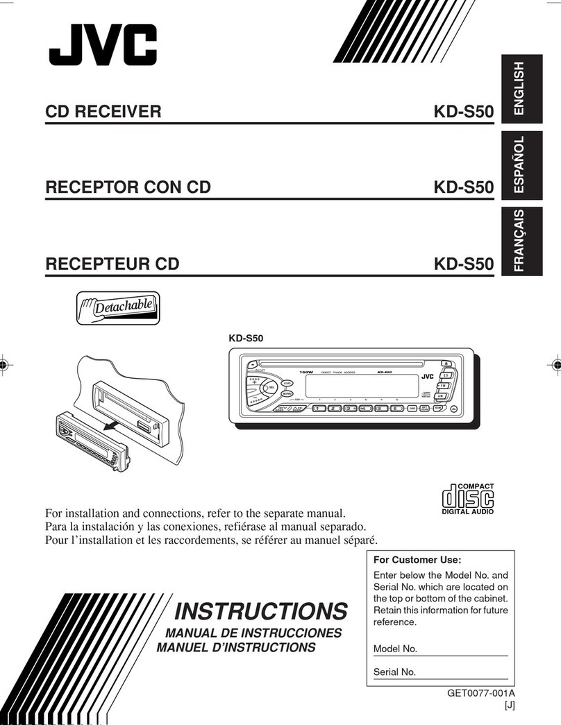 JVC KD-S50J User manual