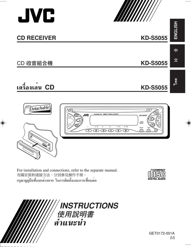 JVC KD-S5055SU User manual