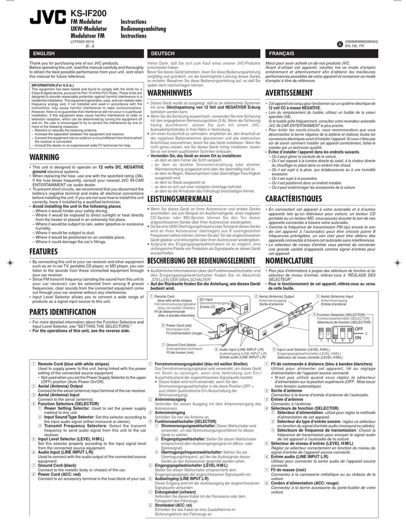 JVC KS-IF200E User manual