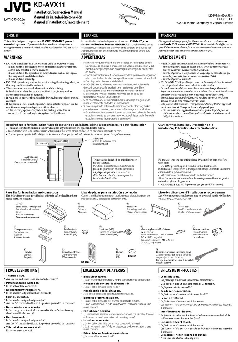 JVC KD-AVX11J Guide