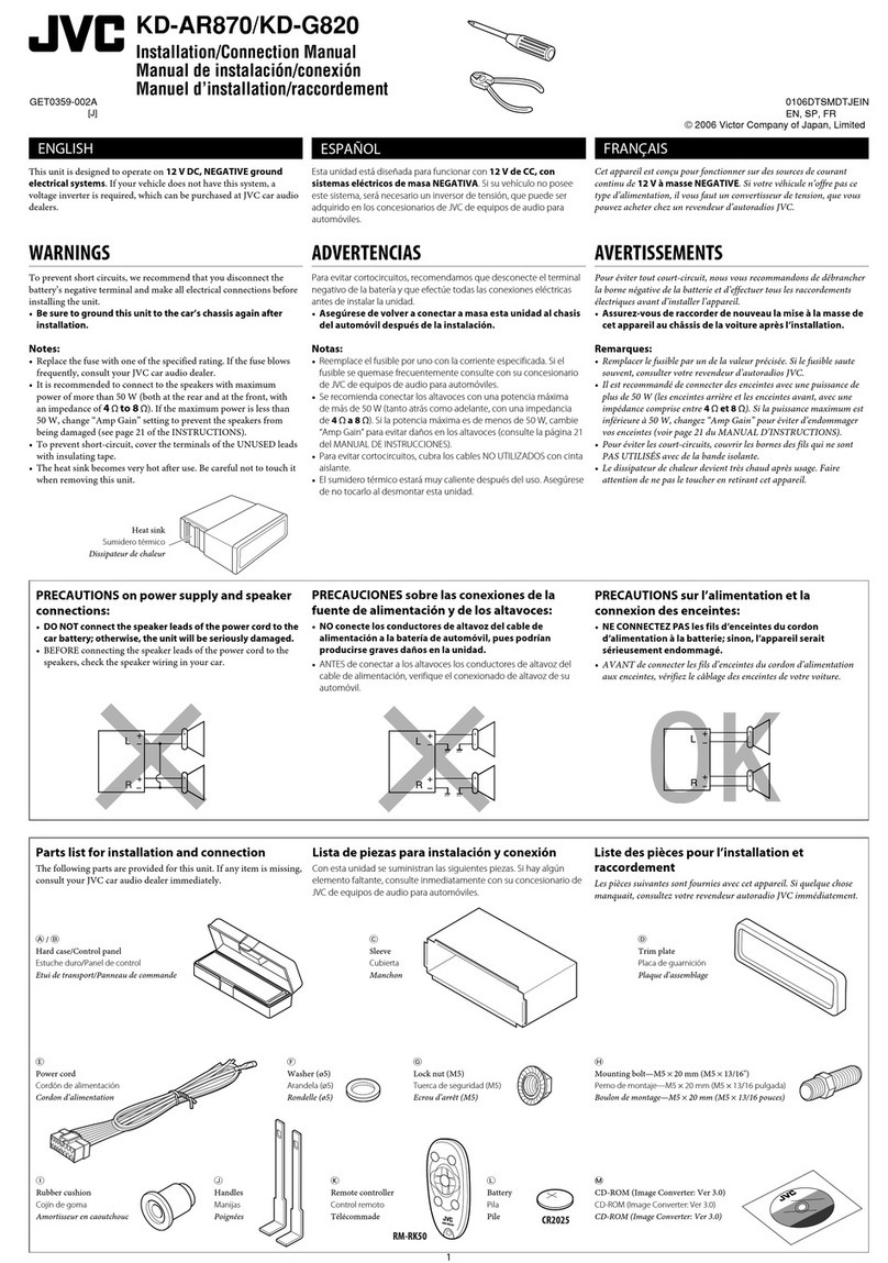 JVC KD-AR870J Guide